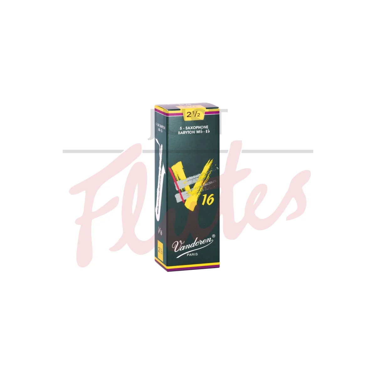 Vandoren SR743 V16 Baritone Saxophone Reeds, Strength 3, Pack of 5