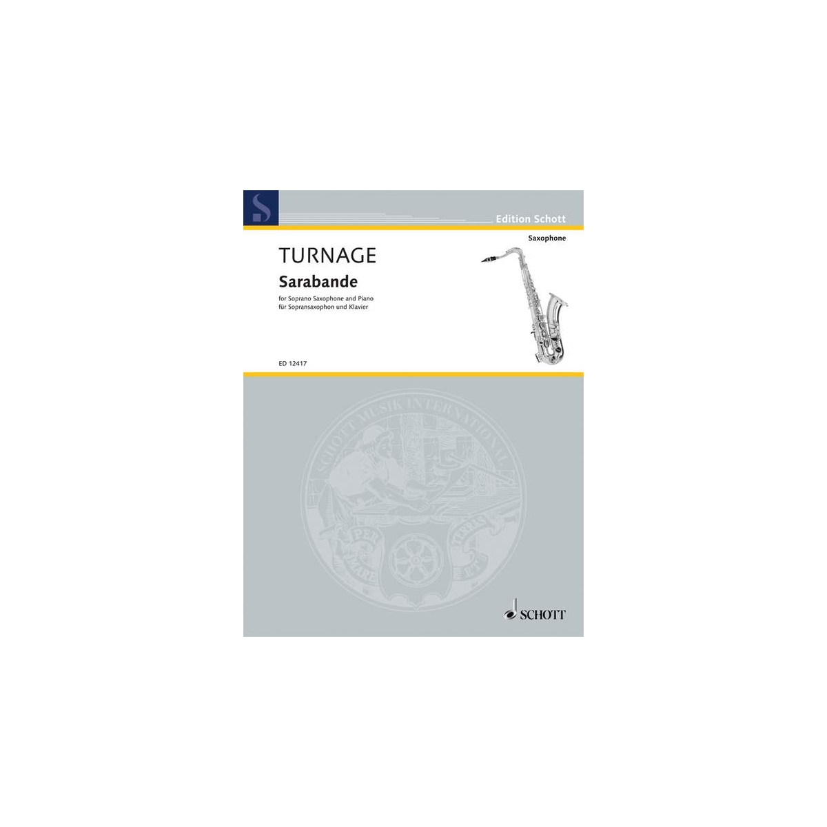 Sarabande for Soprano Saxophone and Piano