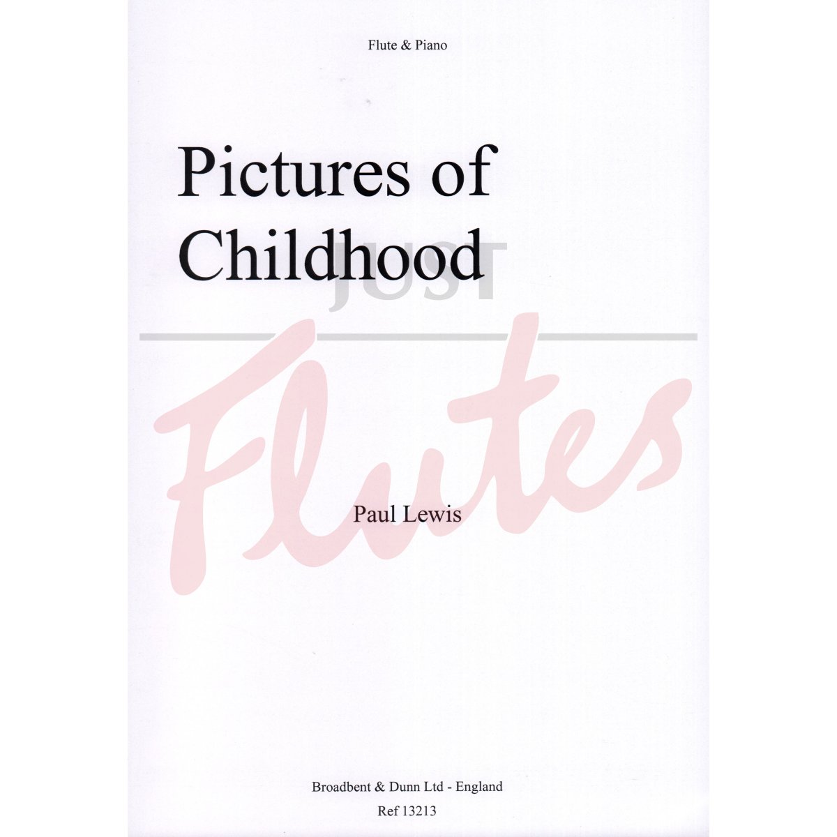 Pictures of Childhood for Flute and Piano