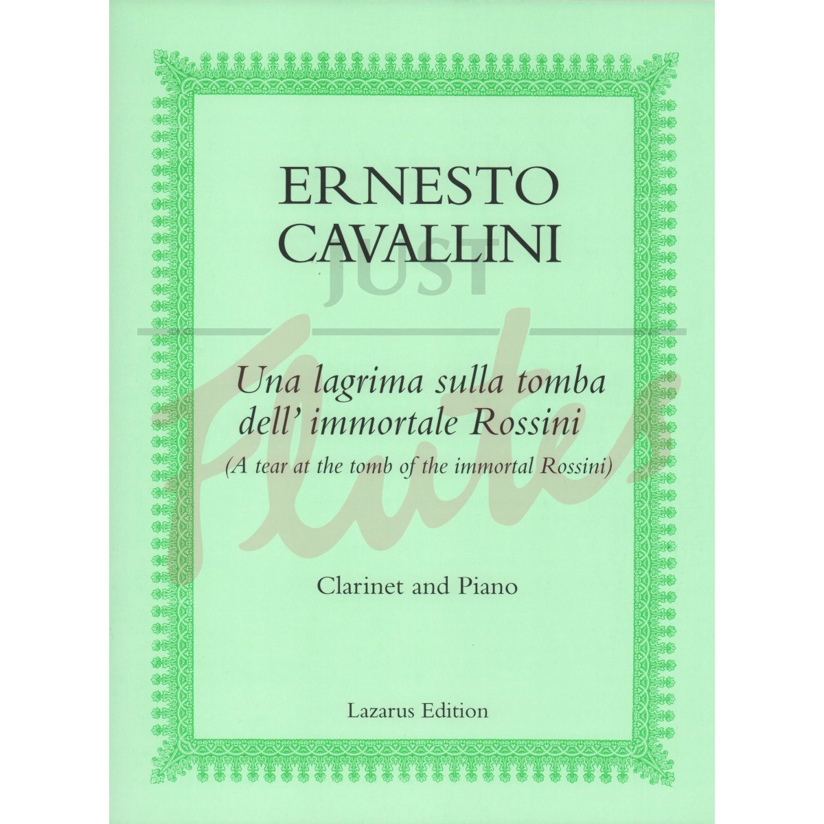 Una lagrima sulla tomba dell' immortale Rossini