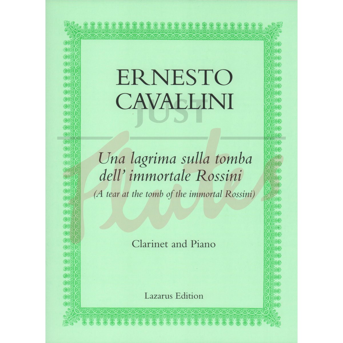 Una lagrima sulla tomba dell' immortale Rossini