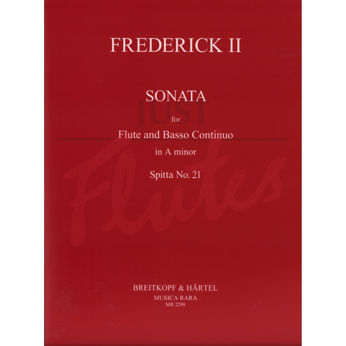 Sonata in A Minor Spitta No 21 for Flute and Basso Continuo