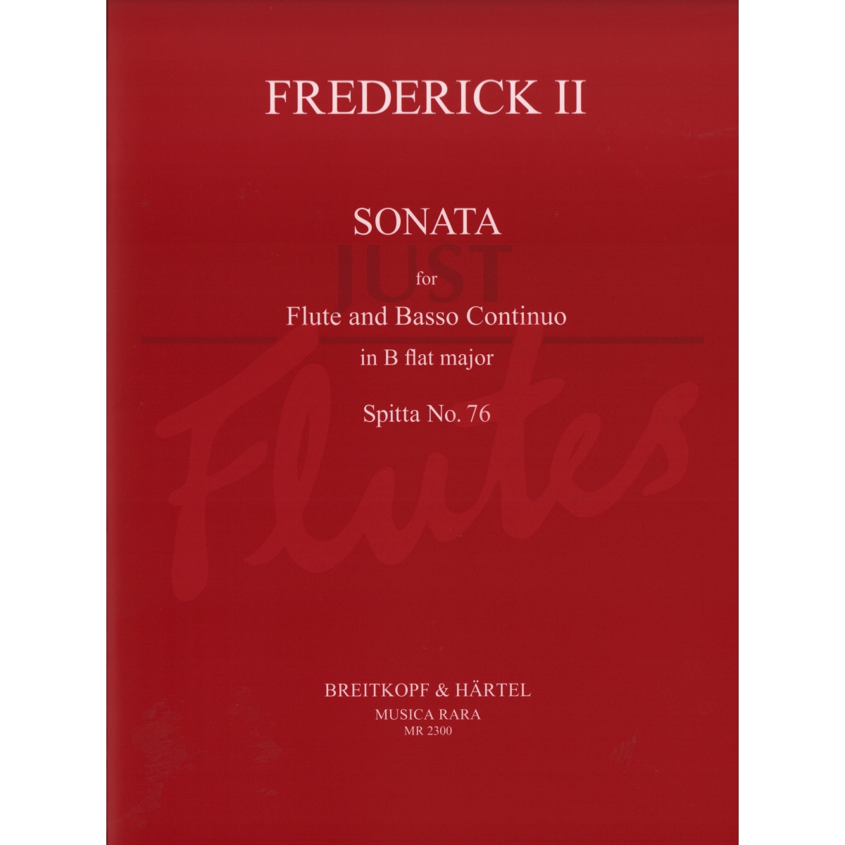 Sonata in Bb Major Spitta No.76 for Flute and Continuo