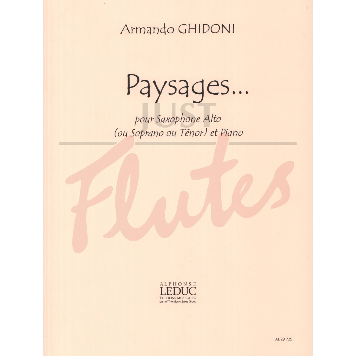 Paysages... for Saxophone and Piano