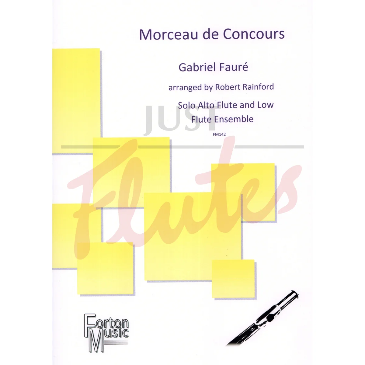 Morceau de Concours for Solo Alto Flute and Low Flute Choir