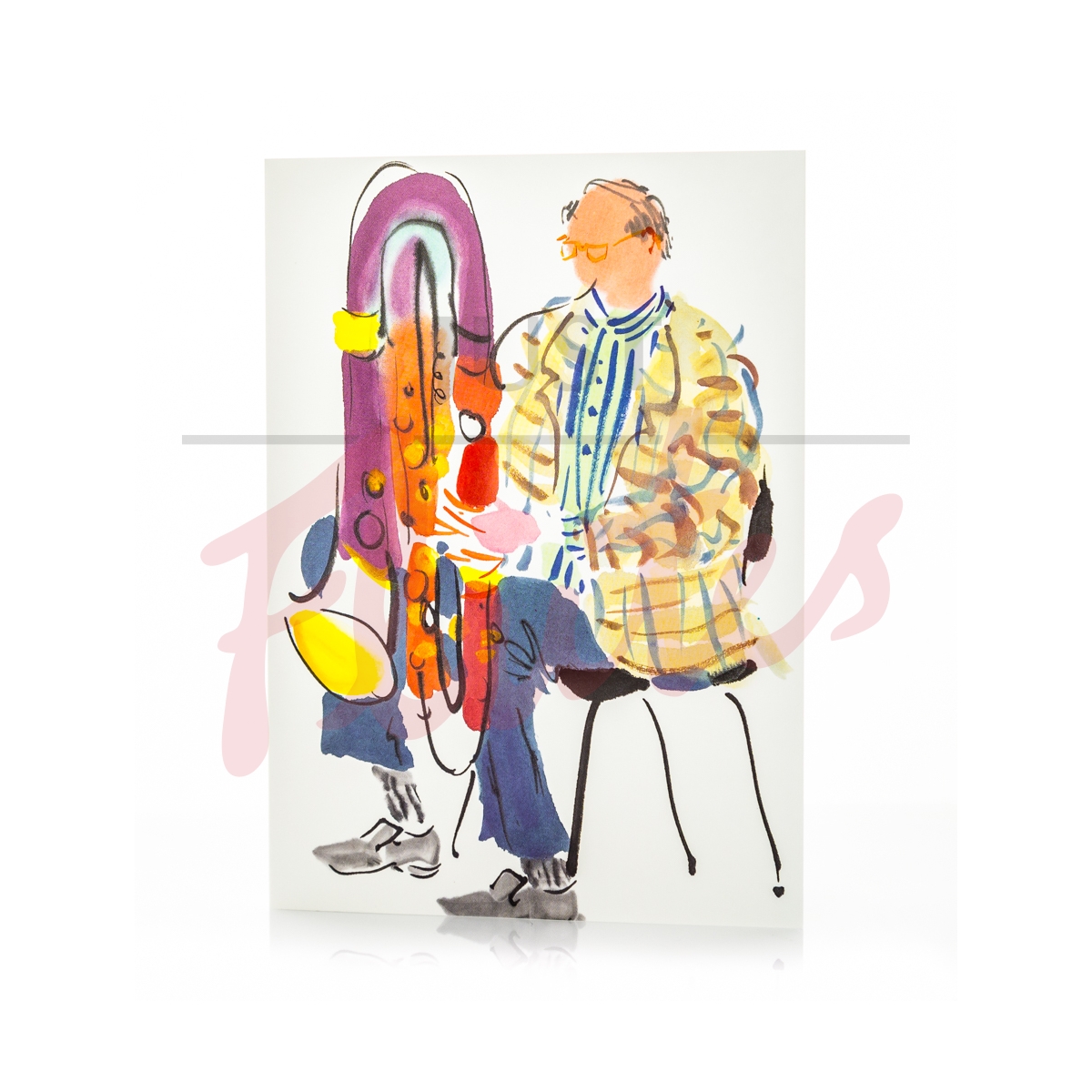 Mary Woodin Contrabassoonist Greetings Card