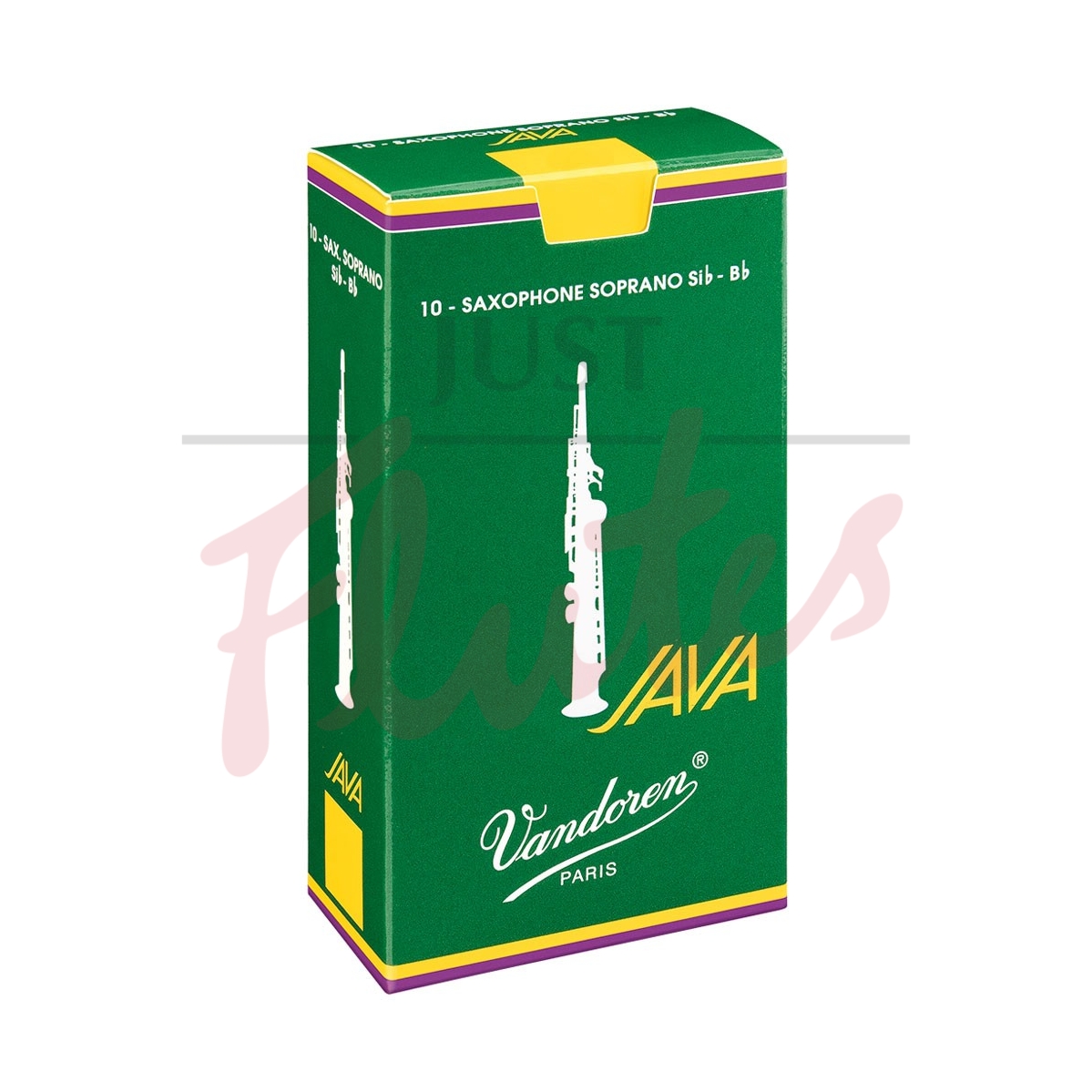 Vandoren SR304 Java Green Soprano Saxophone Reeds Strength 4, 10-pack