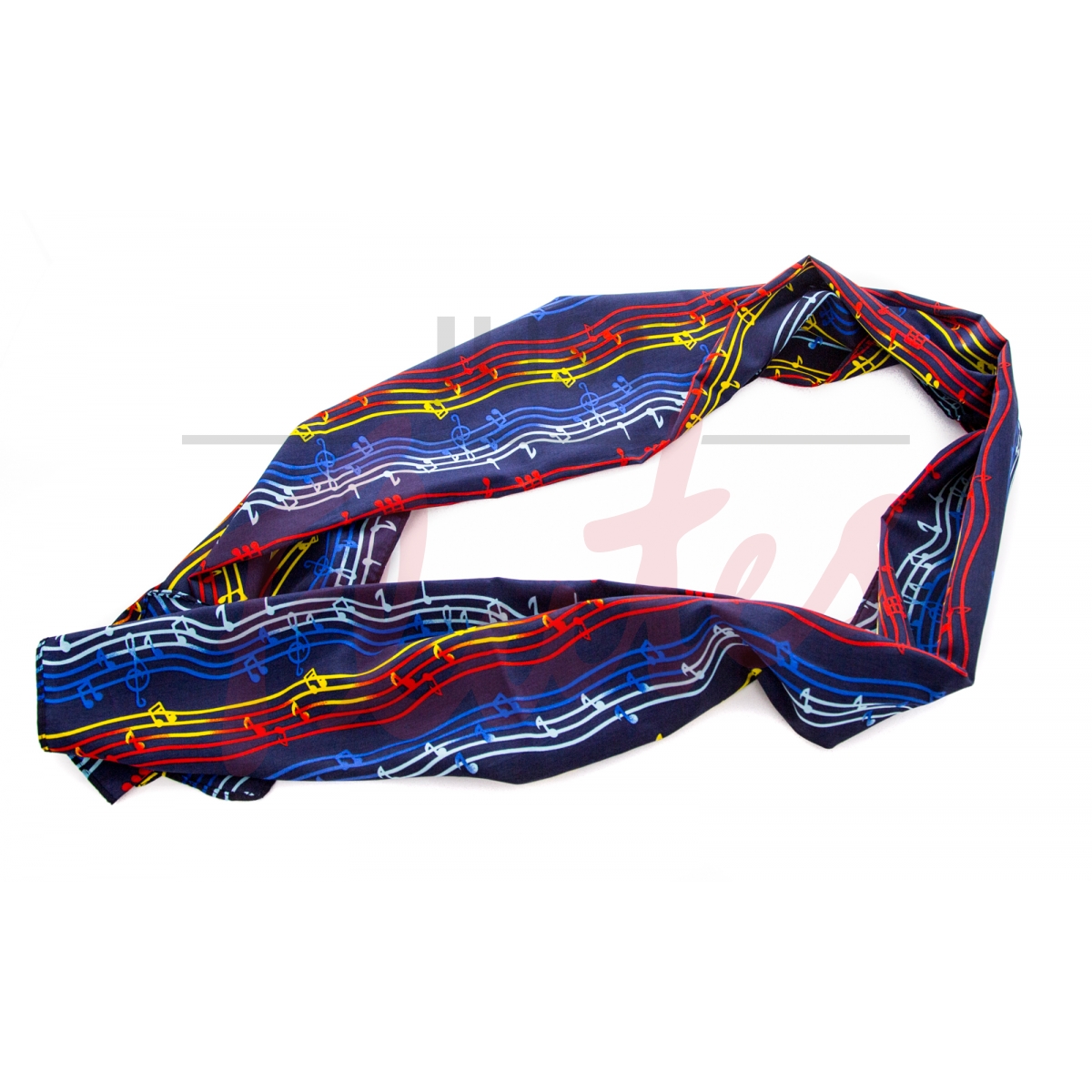 Music Scarf, Rainbow Staves