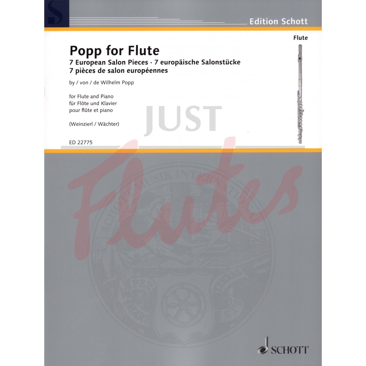 Popp for Flute: 7 European Salon Pieces for Flute and Piano