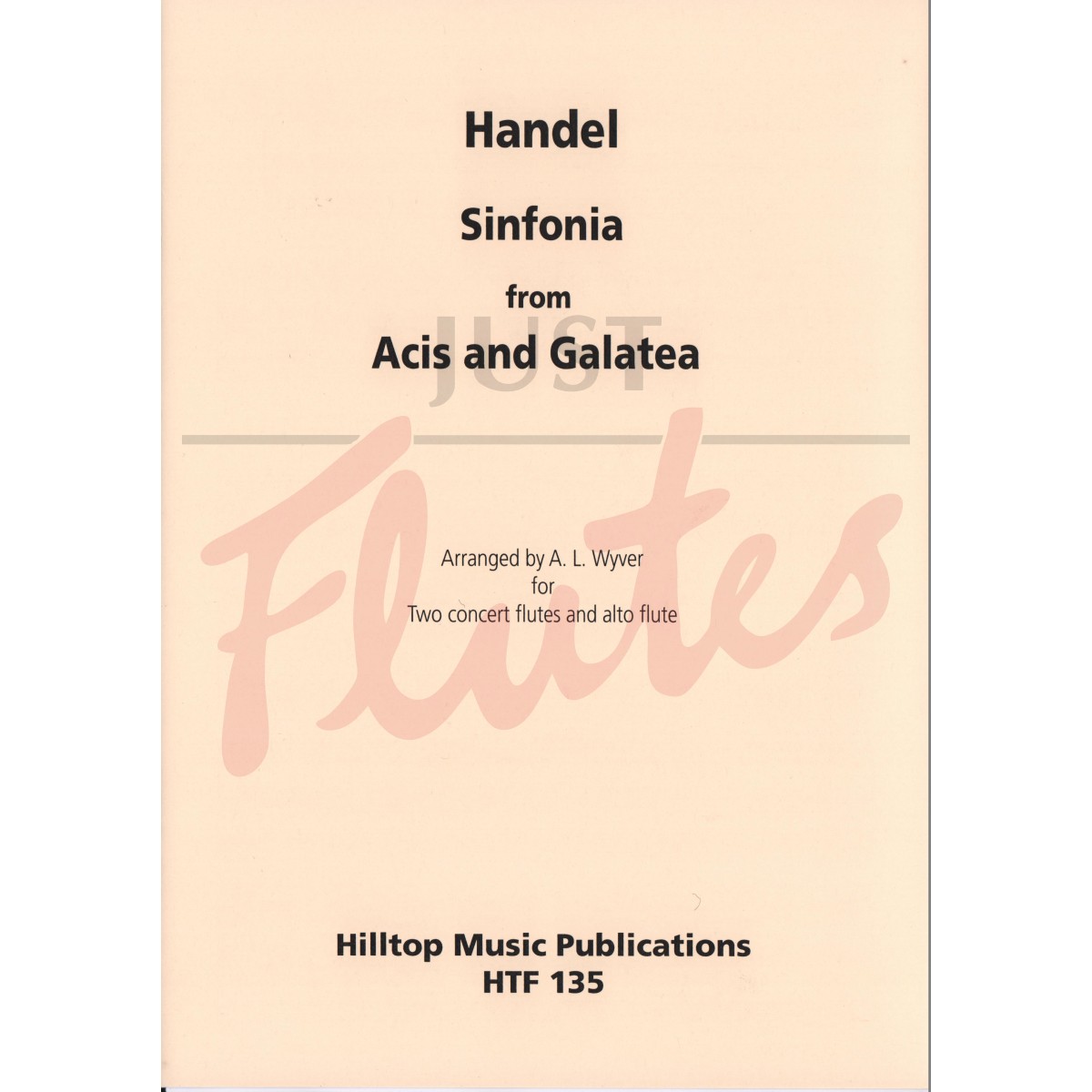 Sinfonia from Acis and Galatea for Flute Trio