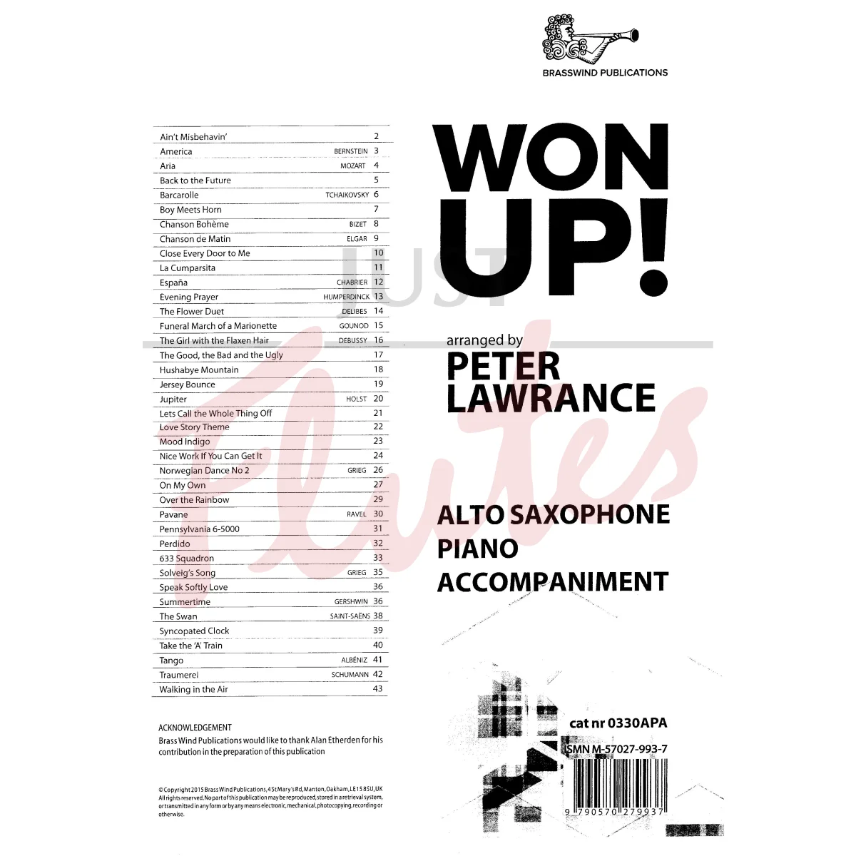 Won Up! Alto Saxophone - Piano Accompaniment