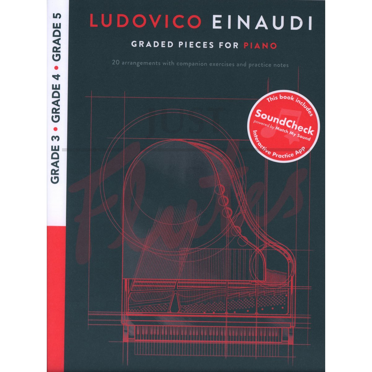 Einaudi Graded Pieces for Piano Grade 3 - 5 (with SoundCheck)