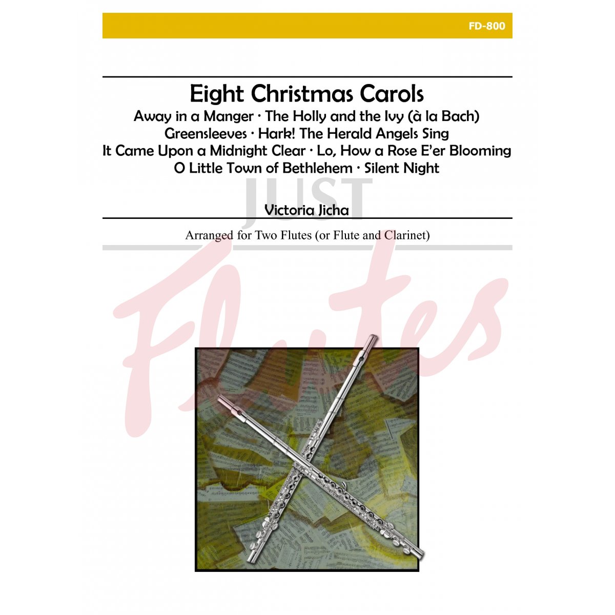 Eight Christmas Carols for Flute Duet