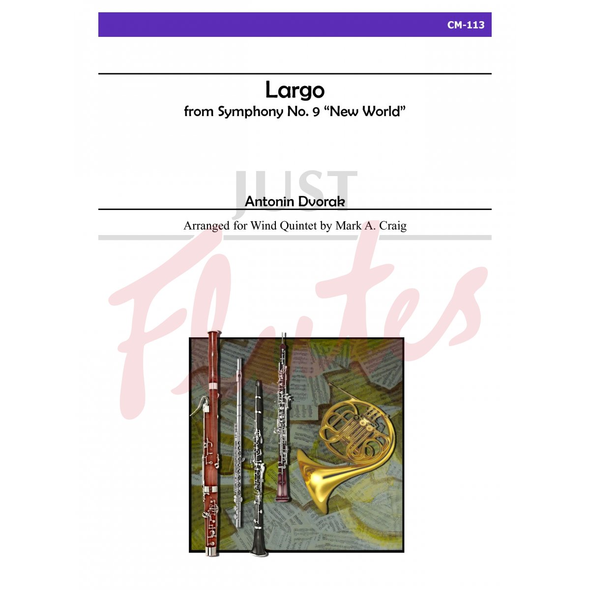 Largo from New World Symphony for Wind Quintet