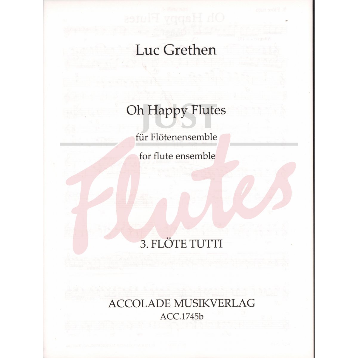 Oh Happy Flutes for Flute Ensemble