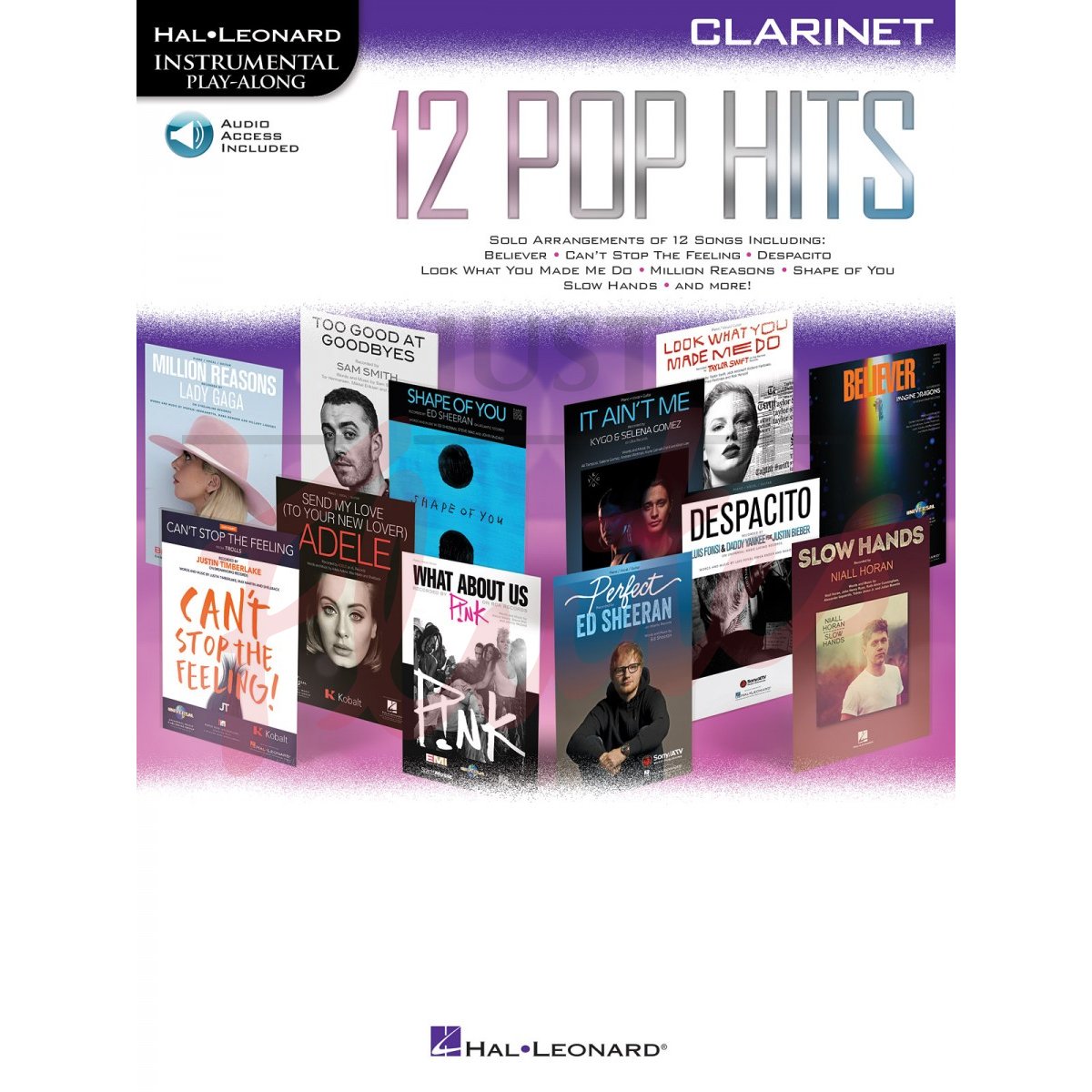 12 Pop Hits Play-Along for Clarinet