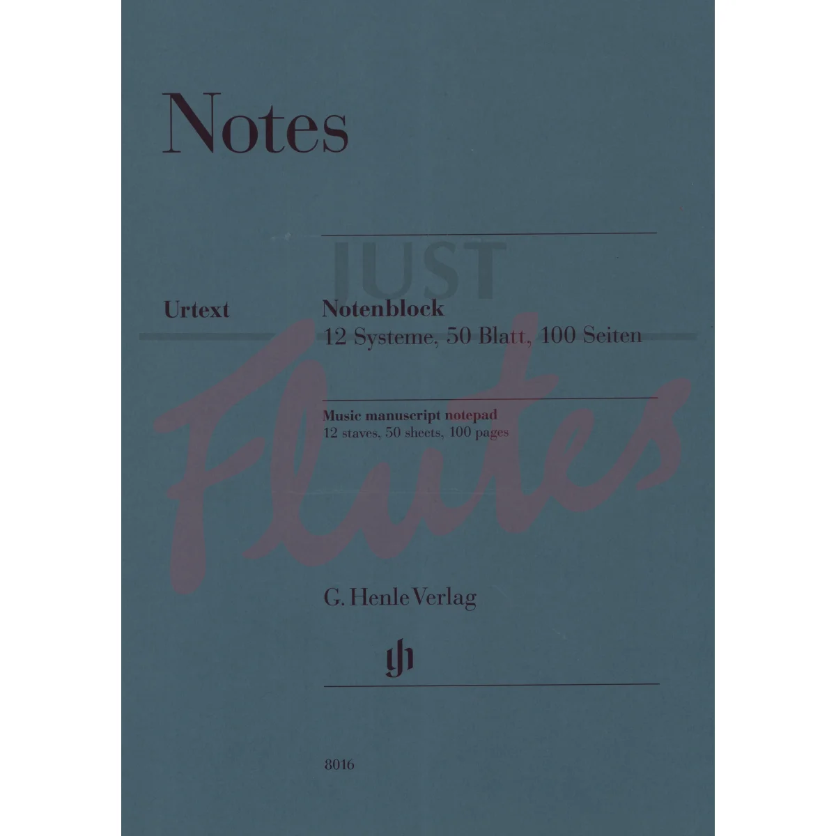 Music Manuscript Notepad 12 Stave 100 Pages