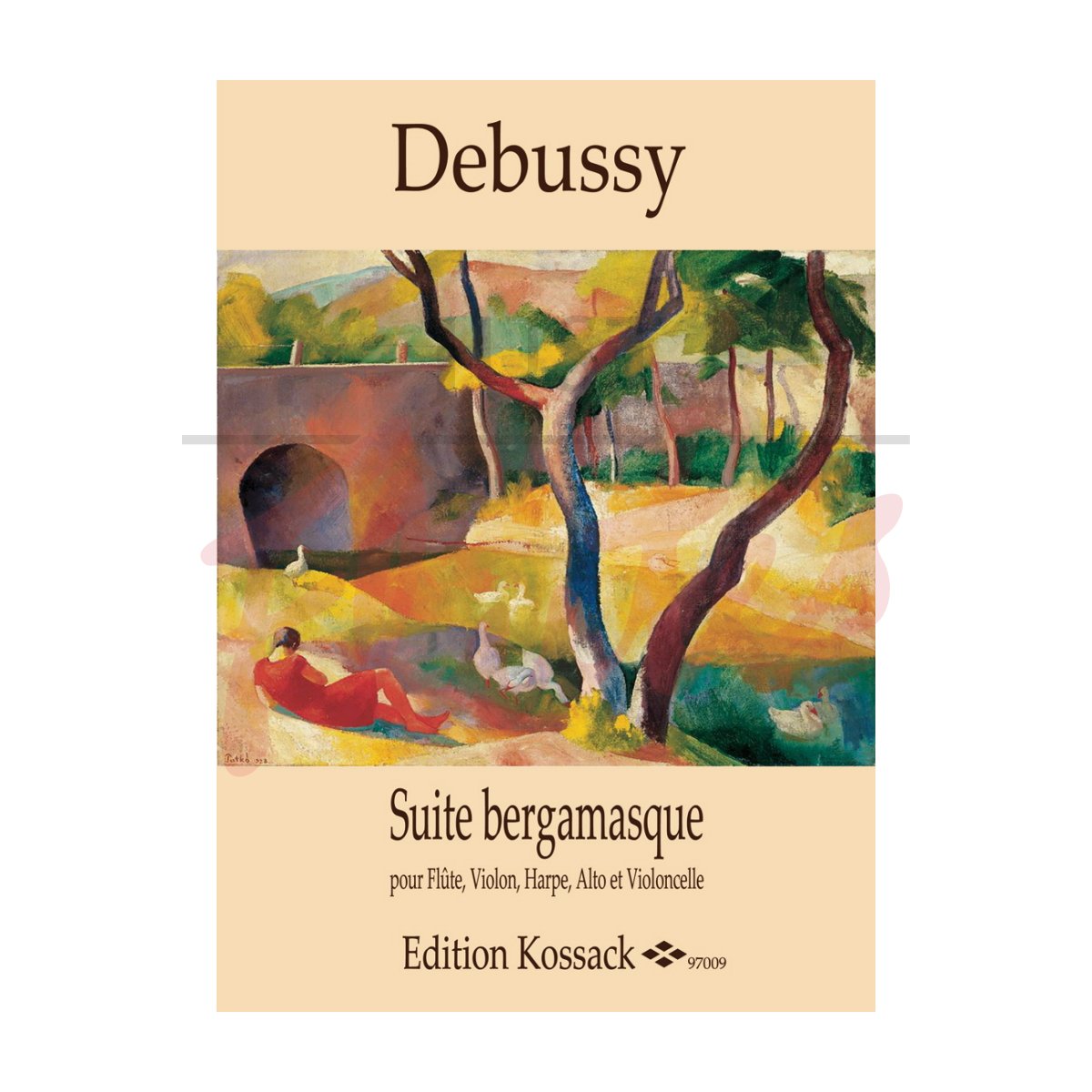 Suite Bergamasque for Flute, Violin, Harp, Viola and Cello