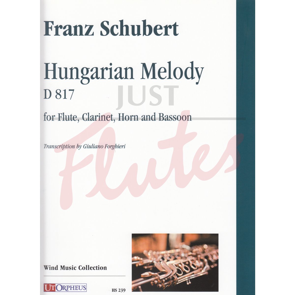 Hungarian Melody arranged for Flute, Clarinet, Horn, Bassoon