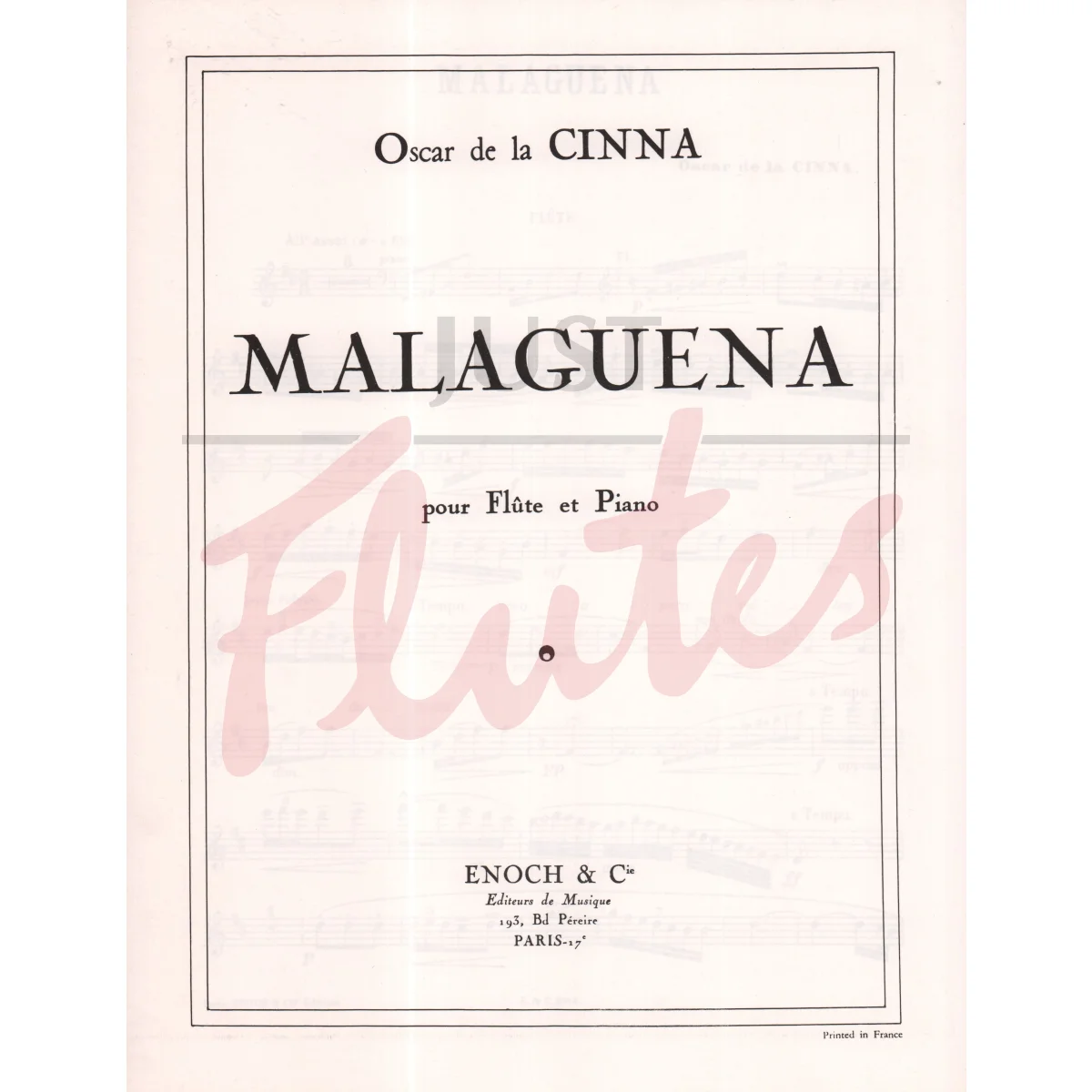 Malaguena for Flute and Piano