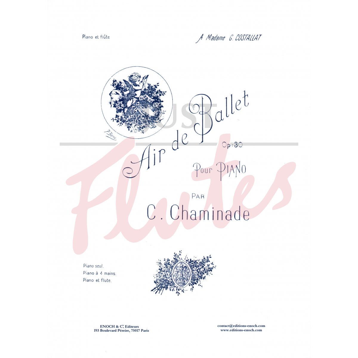 Air de Ballet for Flute and Piano