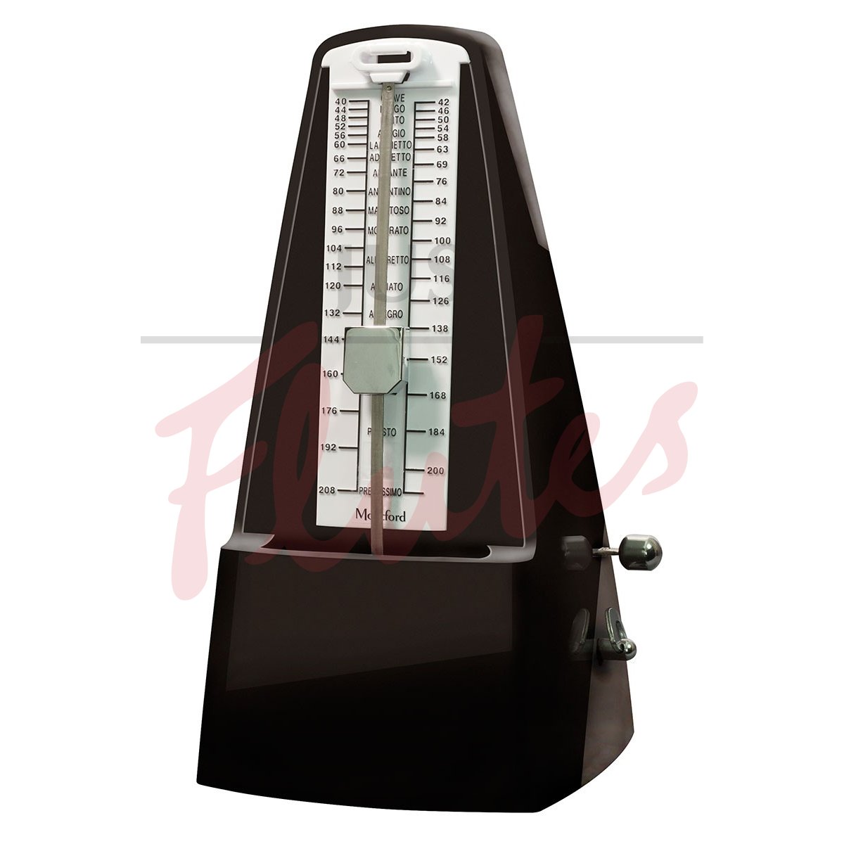 Montford MFMT40 Pyramid Metronome, Gloss Black Finish