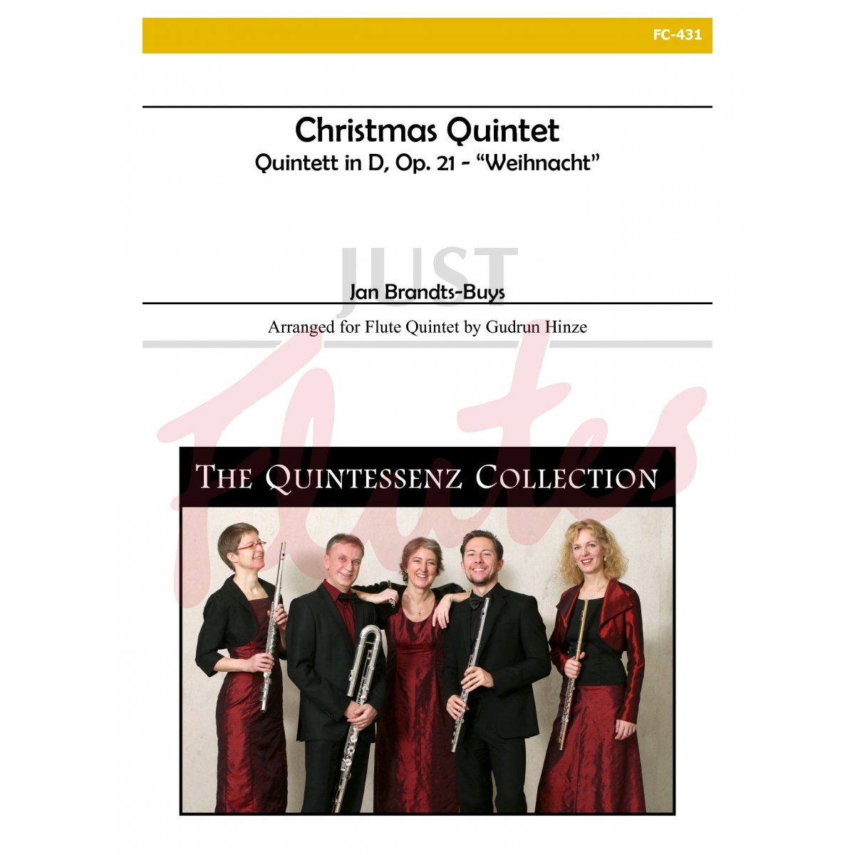 Christmas Quintet - Quintett in D 'Weihnacht' arranged for Flute Quintet