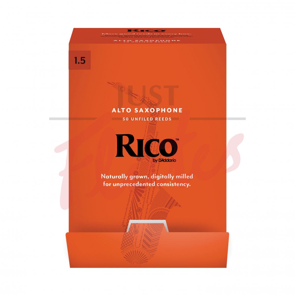 Rico by D'Addario RJA0115-50 Alto Saxophone Reeds, Strength 1.5, Bulk Pack of 50