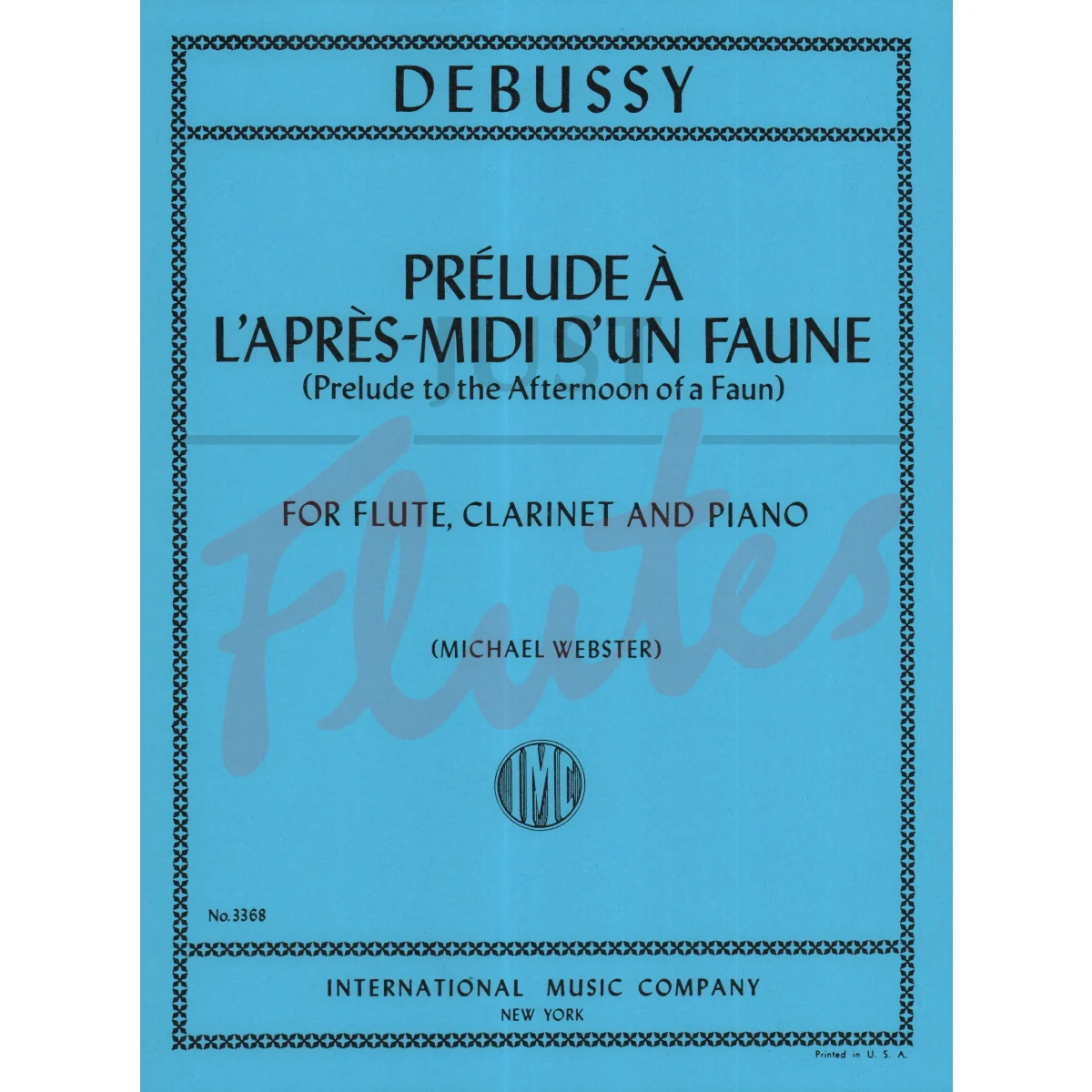 Prélude à l&#039;Après-midi d&#039;un Faune for Flute, Clarinet and Piano