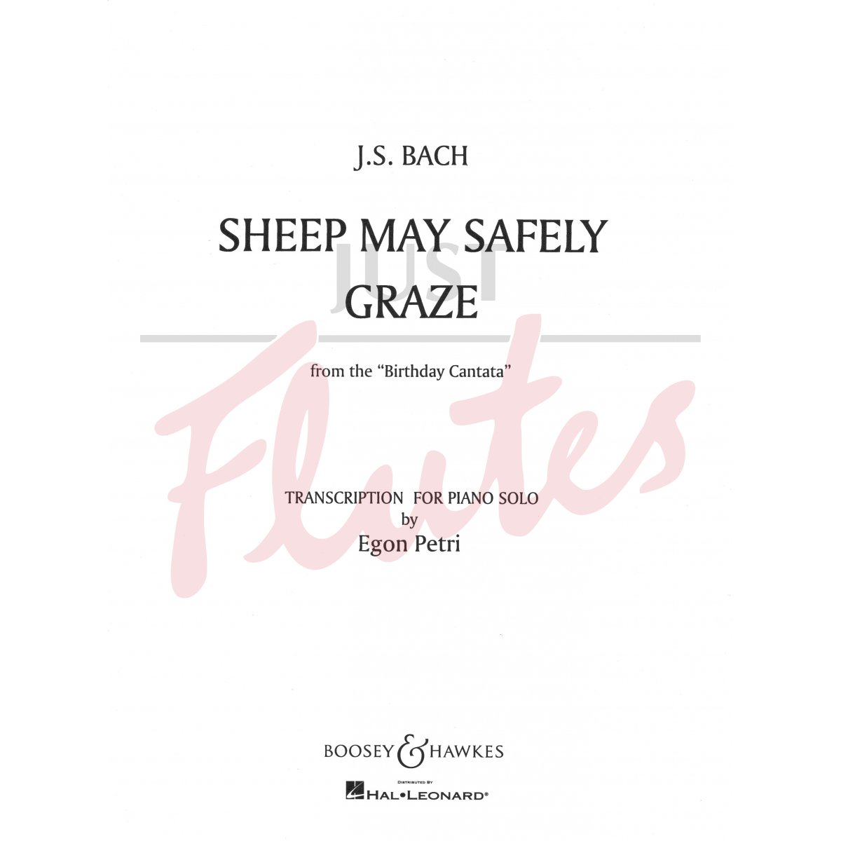 Sheep May Safely Graze [Piano]
