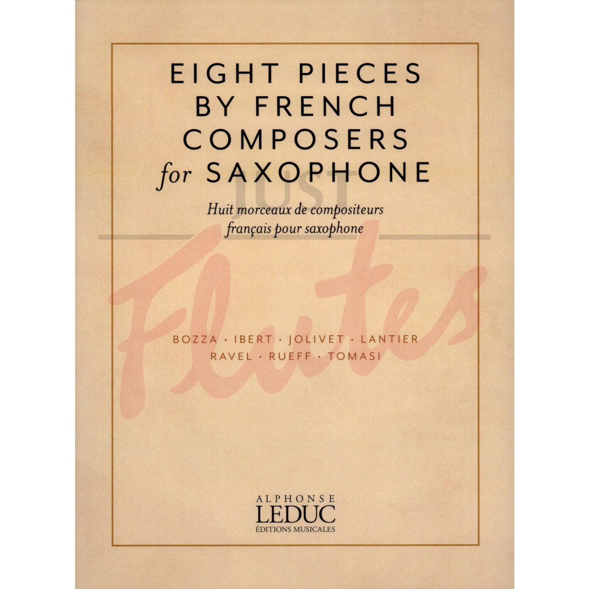Eight Pieces by French Composers for Saxophone