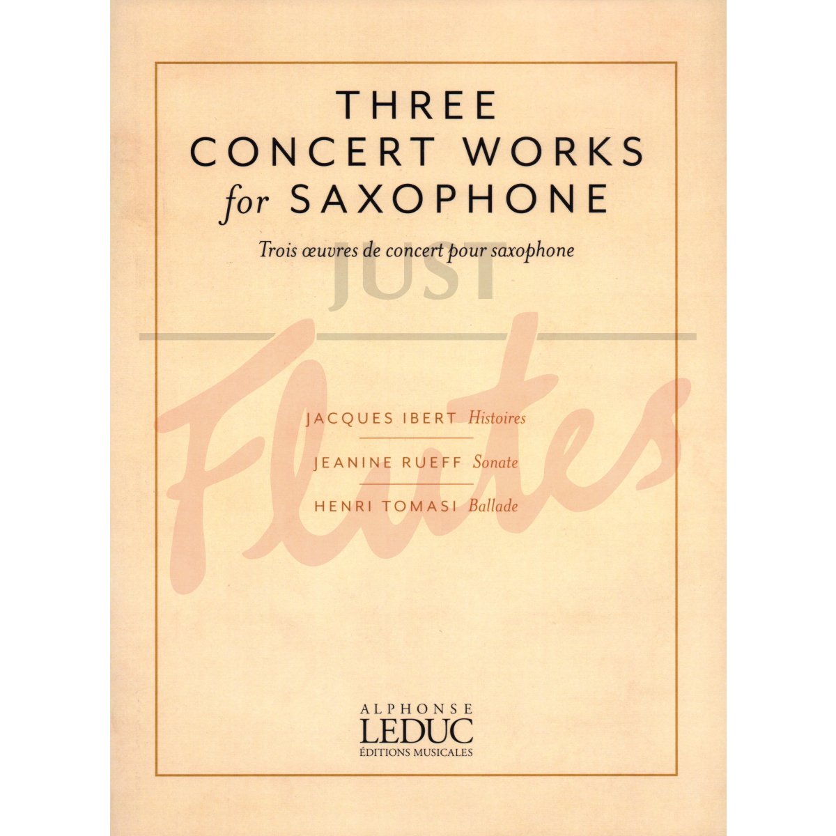 Three Concert Works for Saxophone
