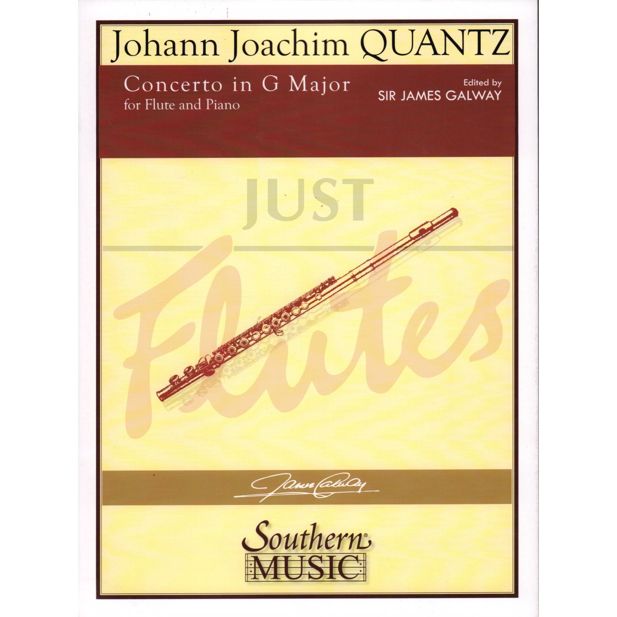 Concerto in G Major for Flute and Piano, QV5174 J.J. Quantz. Just Flutes