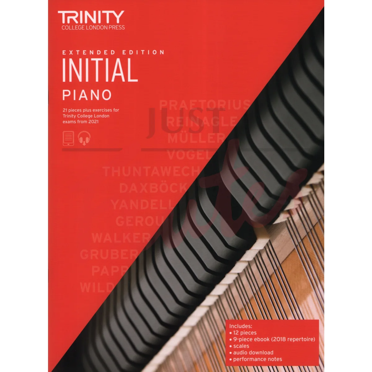 Trinity Piano Exam Pieces, 2021-2023, Initial Grade, Extended Edition