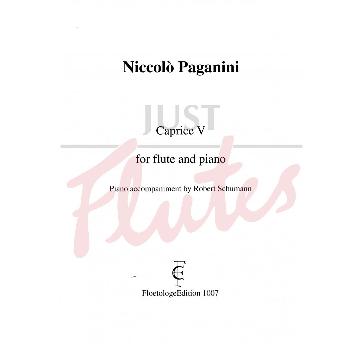 Caprice V for Flute and Piano