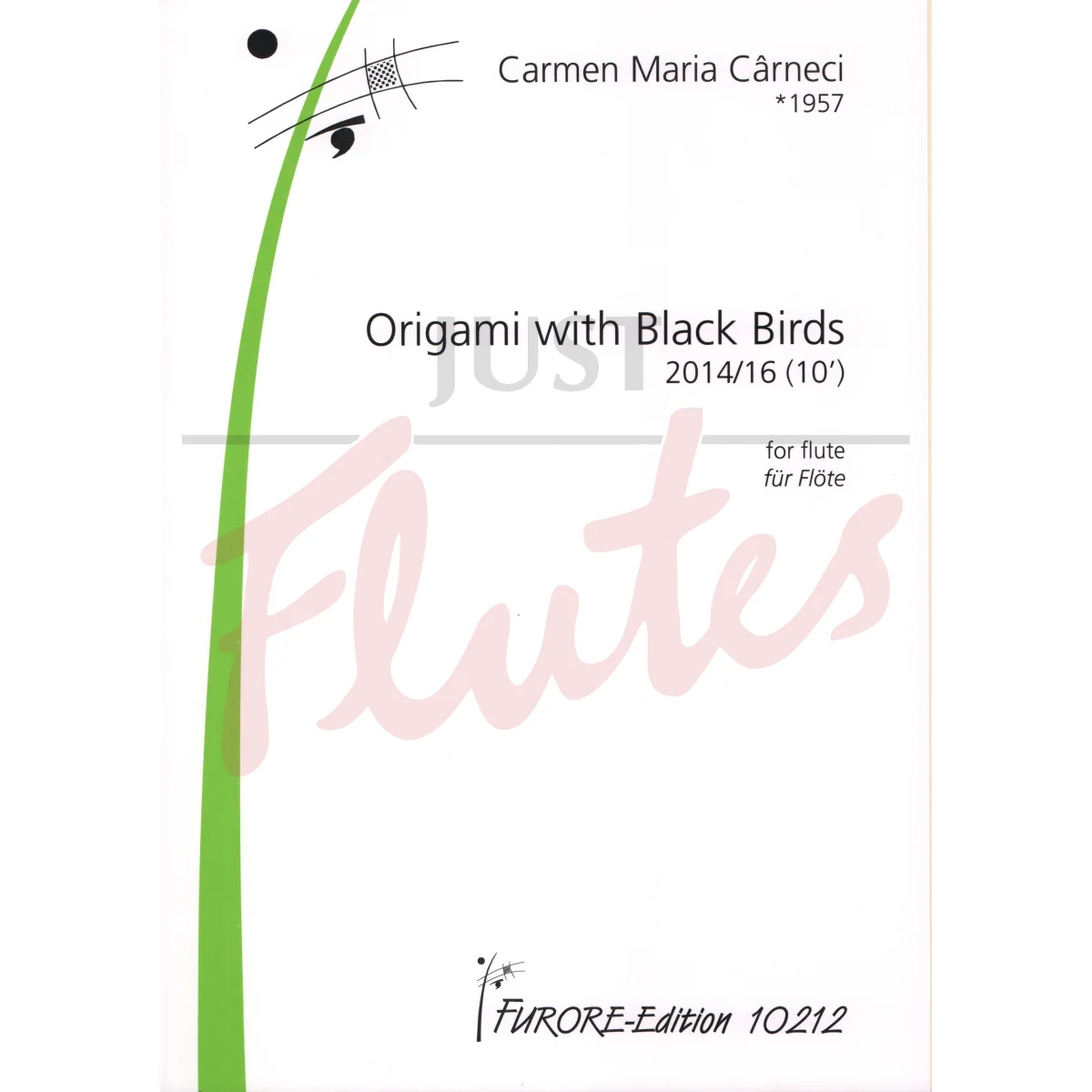 Origami with Black Birds for Solo Flute
