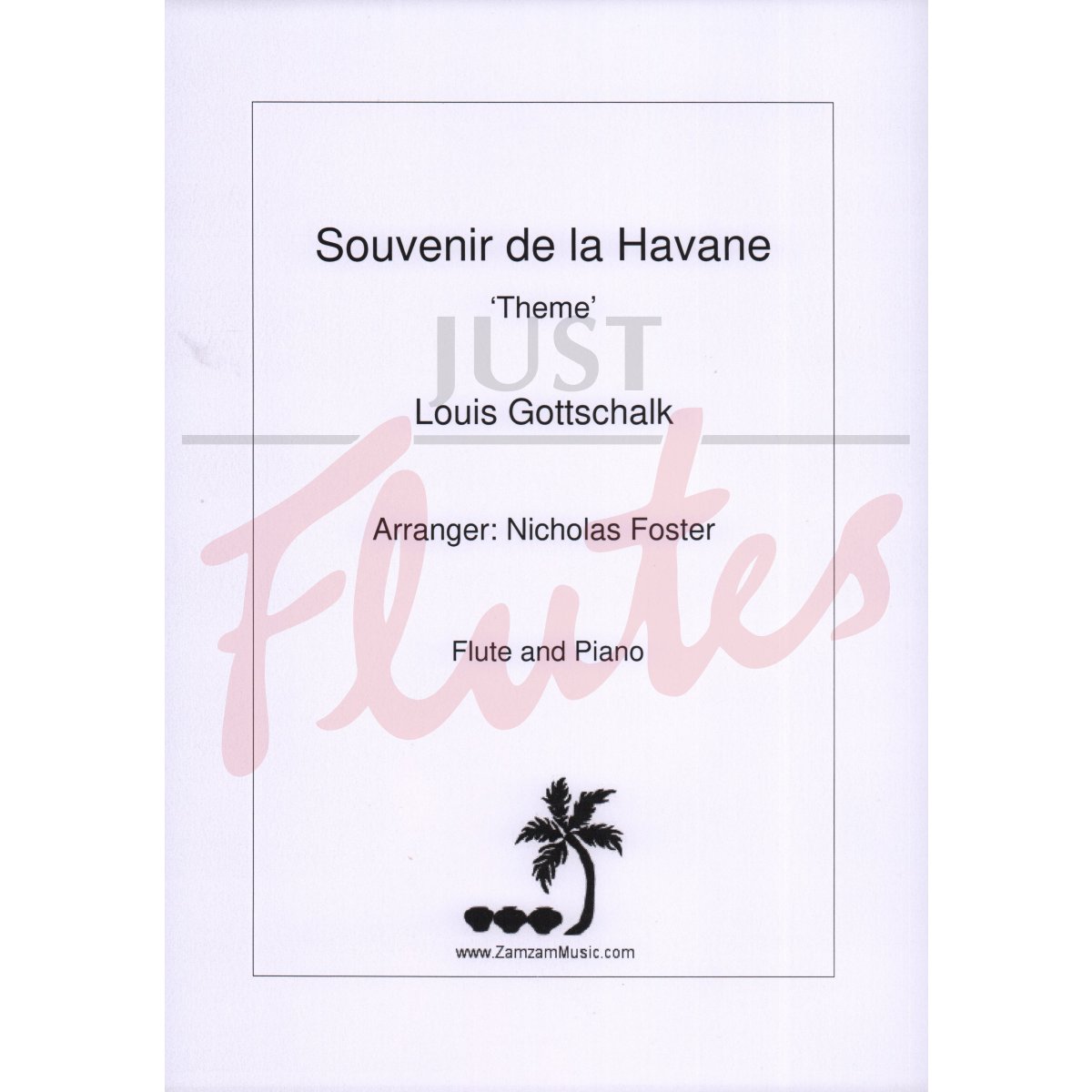 Souvenir de la Havane 'Theme' for Flute and Piano