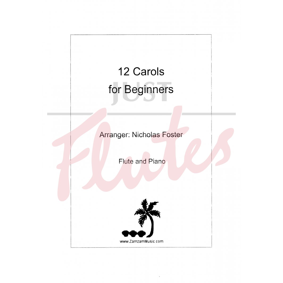 12 Carols for Beginners for Flute and Piano