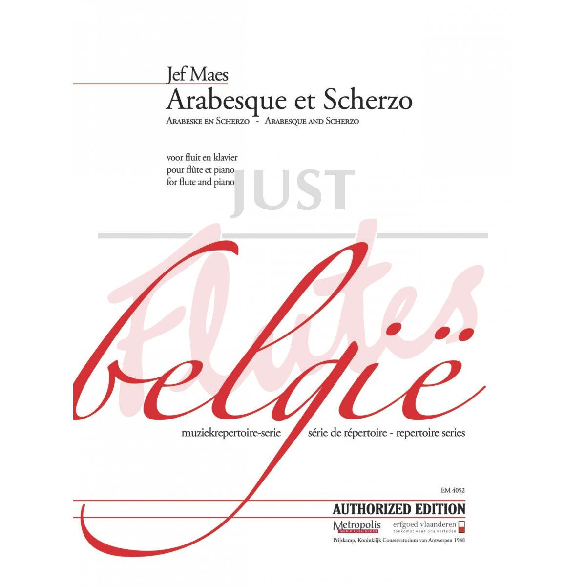 Arabesque et Scherzo for Flute and Piano