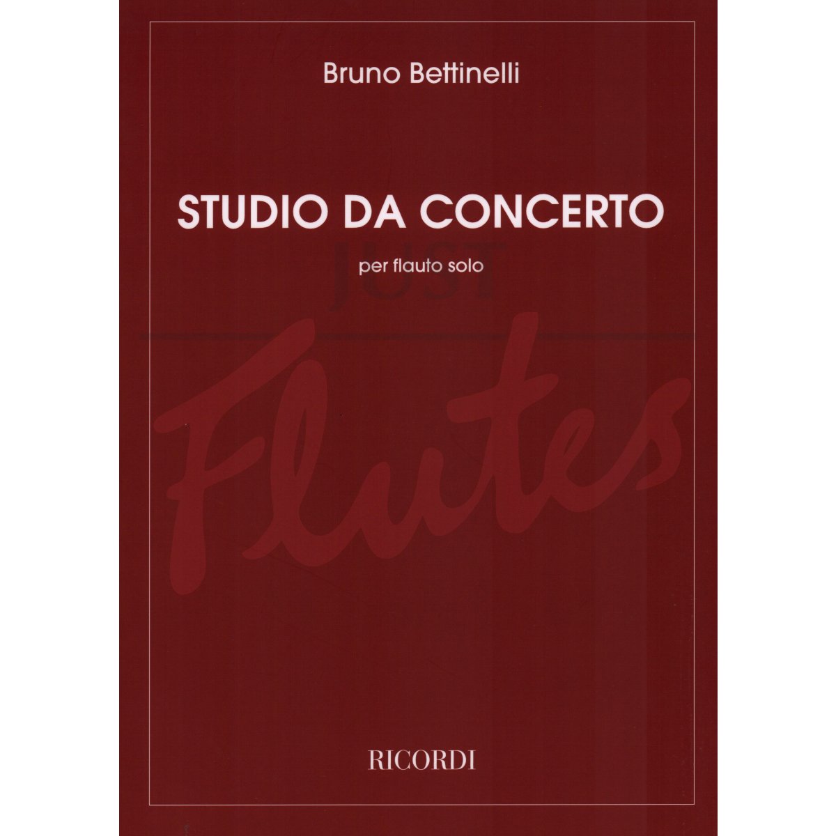 Studio da Concerto for Solo Flute