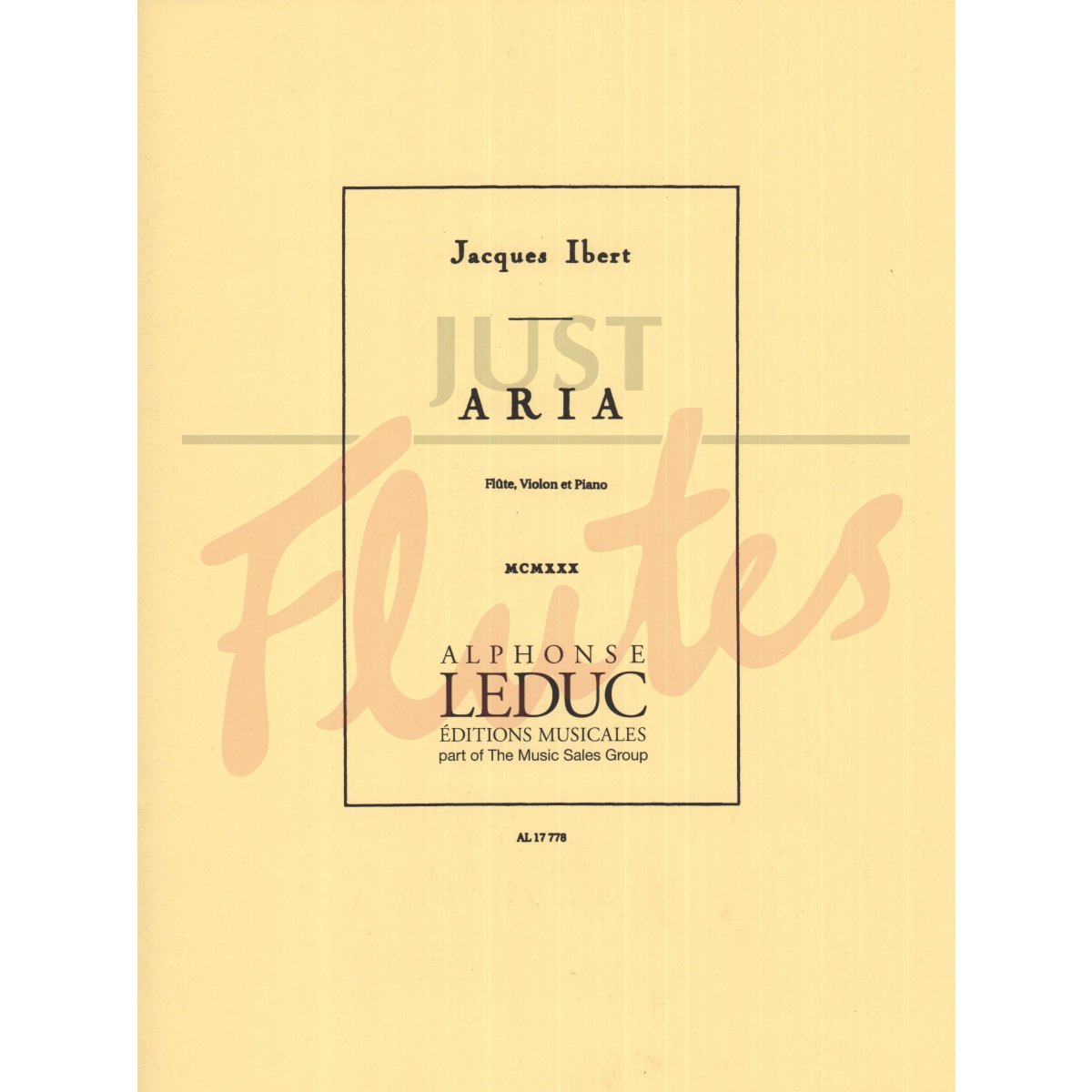 Aria for Flute, Violin and Piano