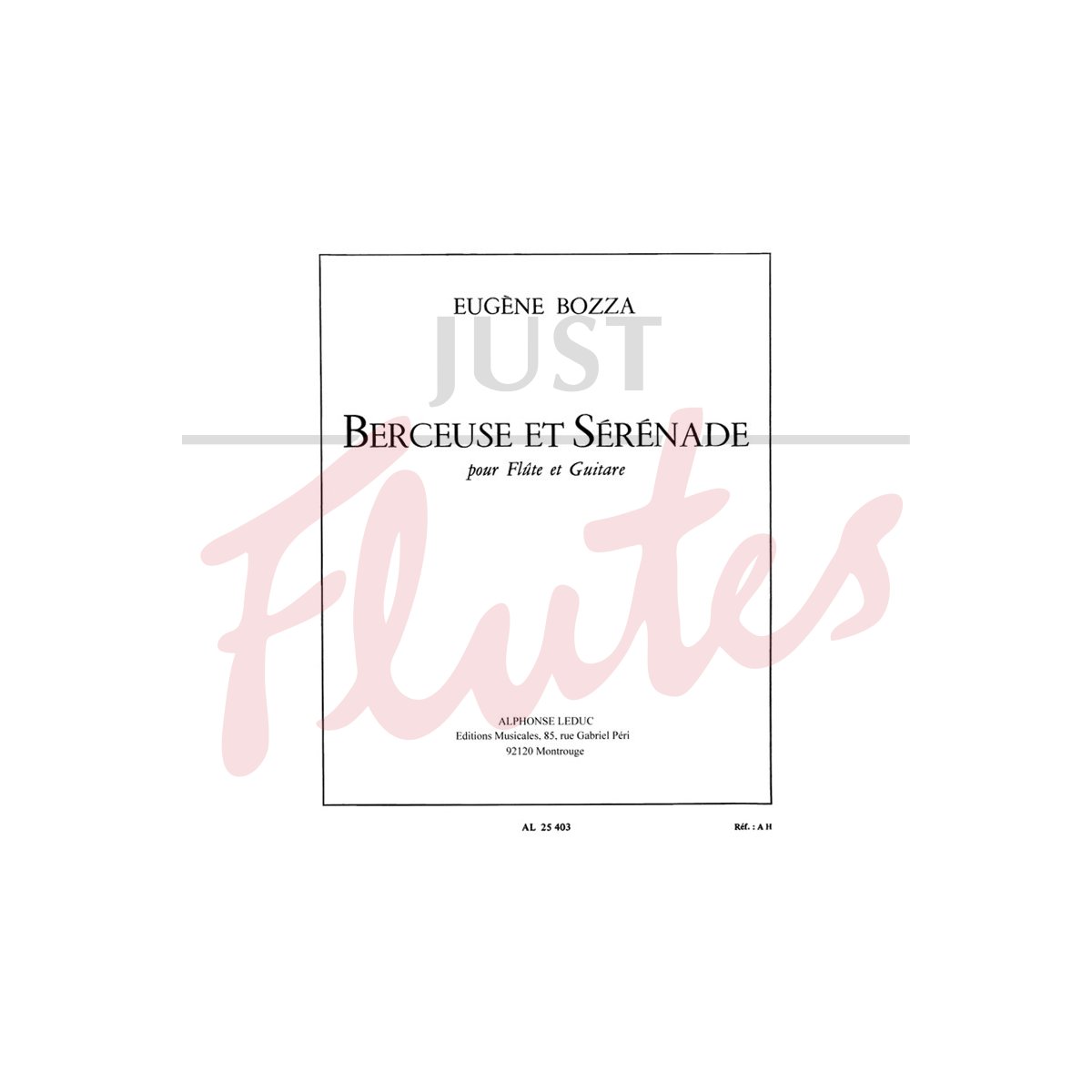 Berceuse Et Sérénade For Flute And Guitar
