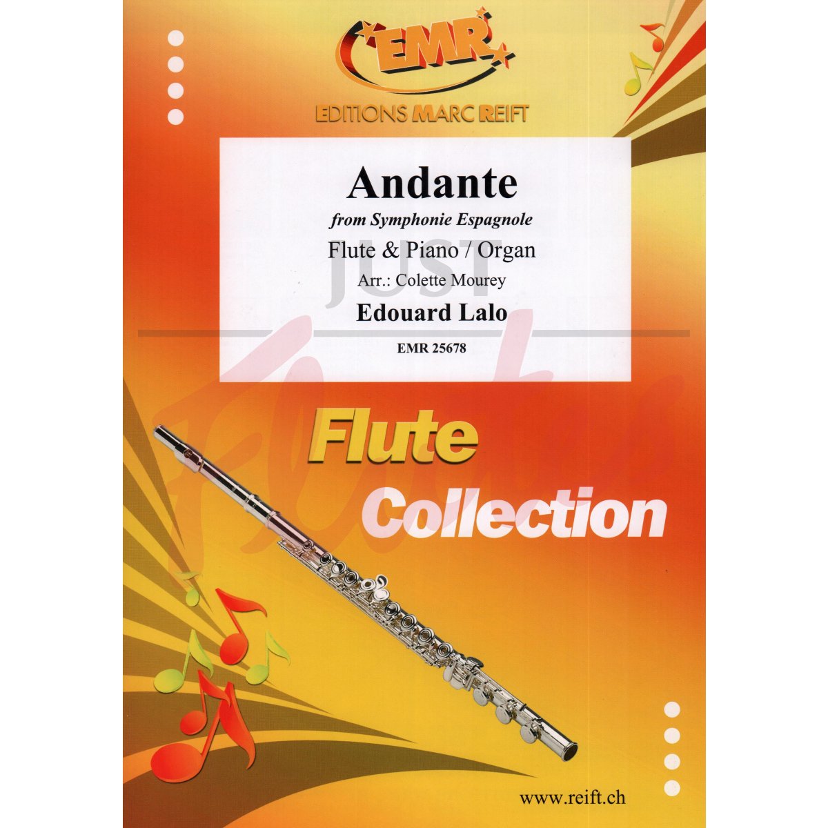 Andante from Symphonie Espagnole for Flute and Piano/Organ