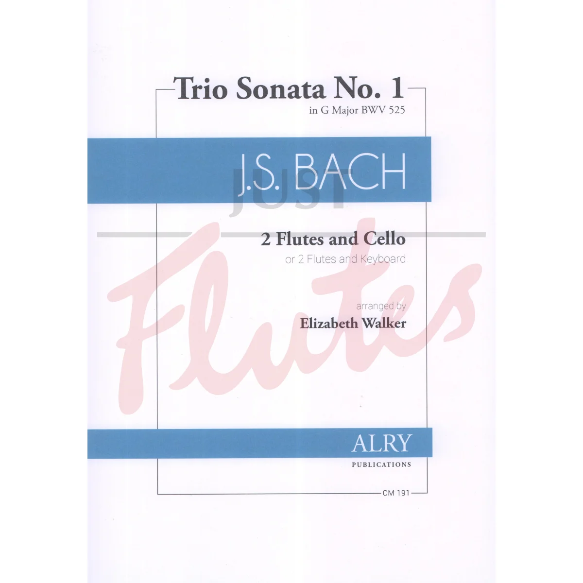 Trio Sonata No. 1 in G major for Two Flutes and Cello/Keyboard