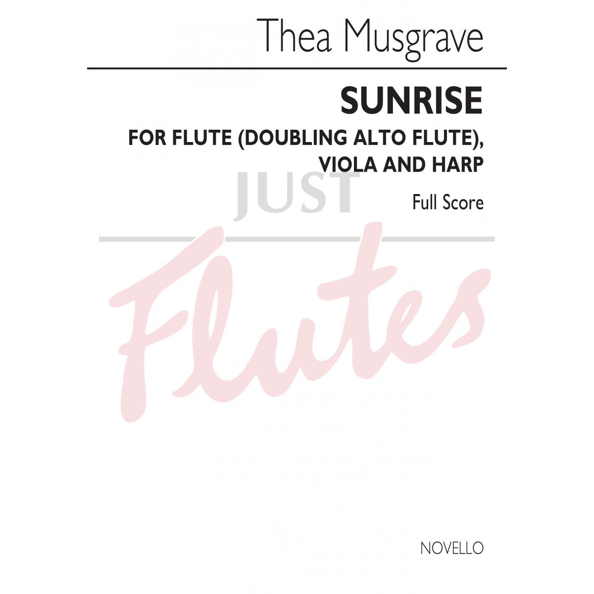 Sunrise for Flute, Viola and Harp