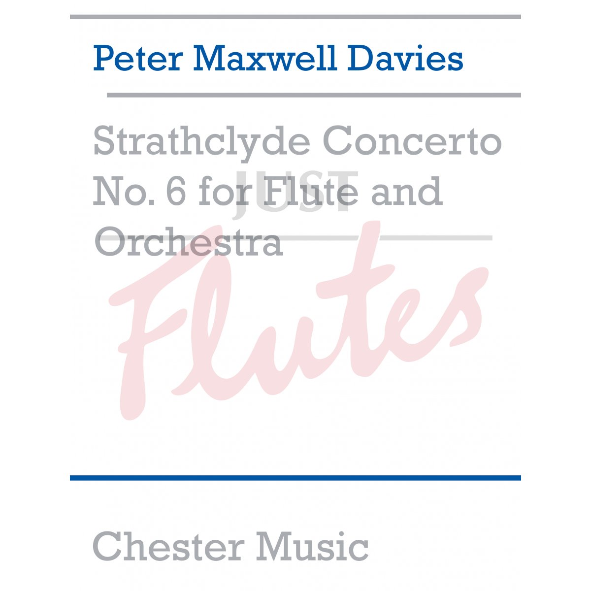 Strathclyde Concerto No 6 [Flute and Piano Reduction]