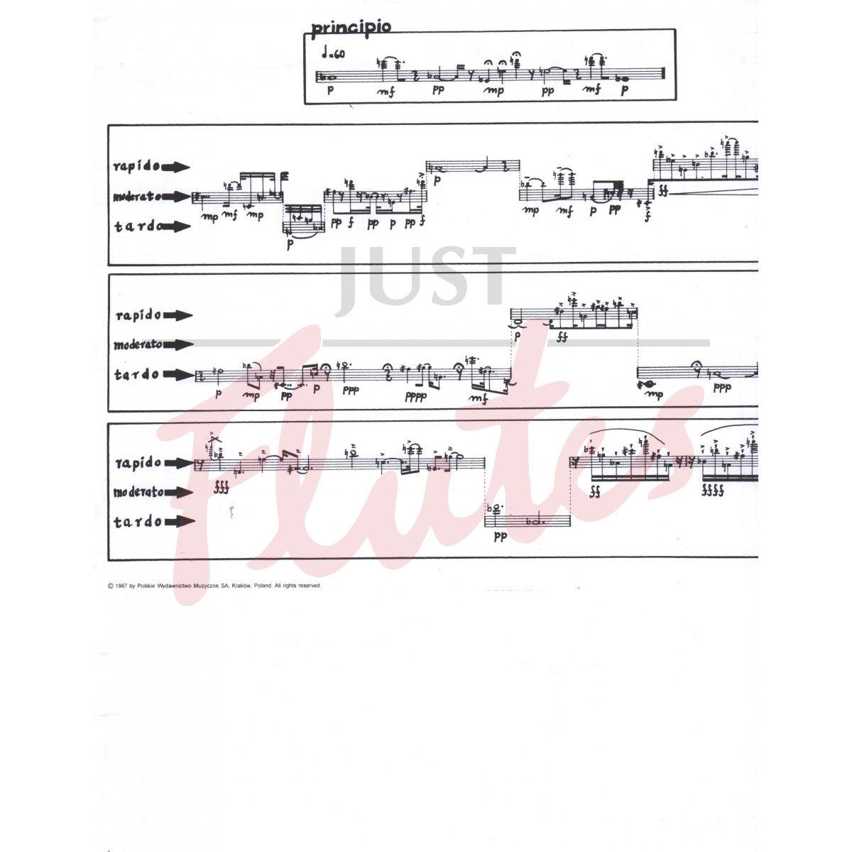 Three Diagrams For Solo Flute