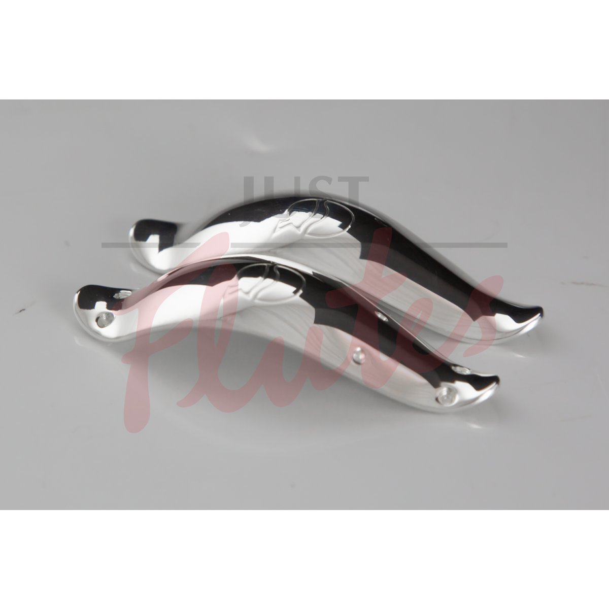 LefreQue 165310 Sound Bridge, 55mm Xtra Curved/Double Reed, Red Brass Silver Plated