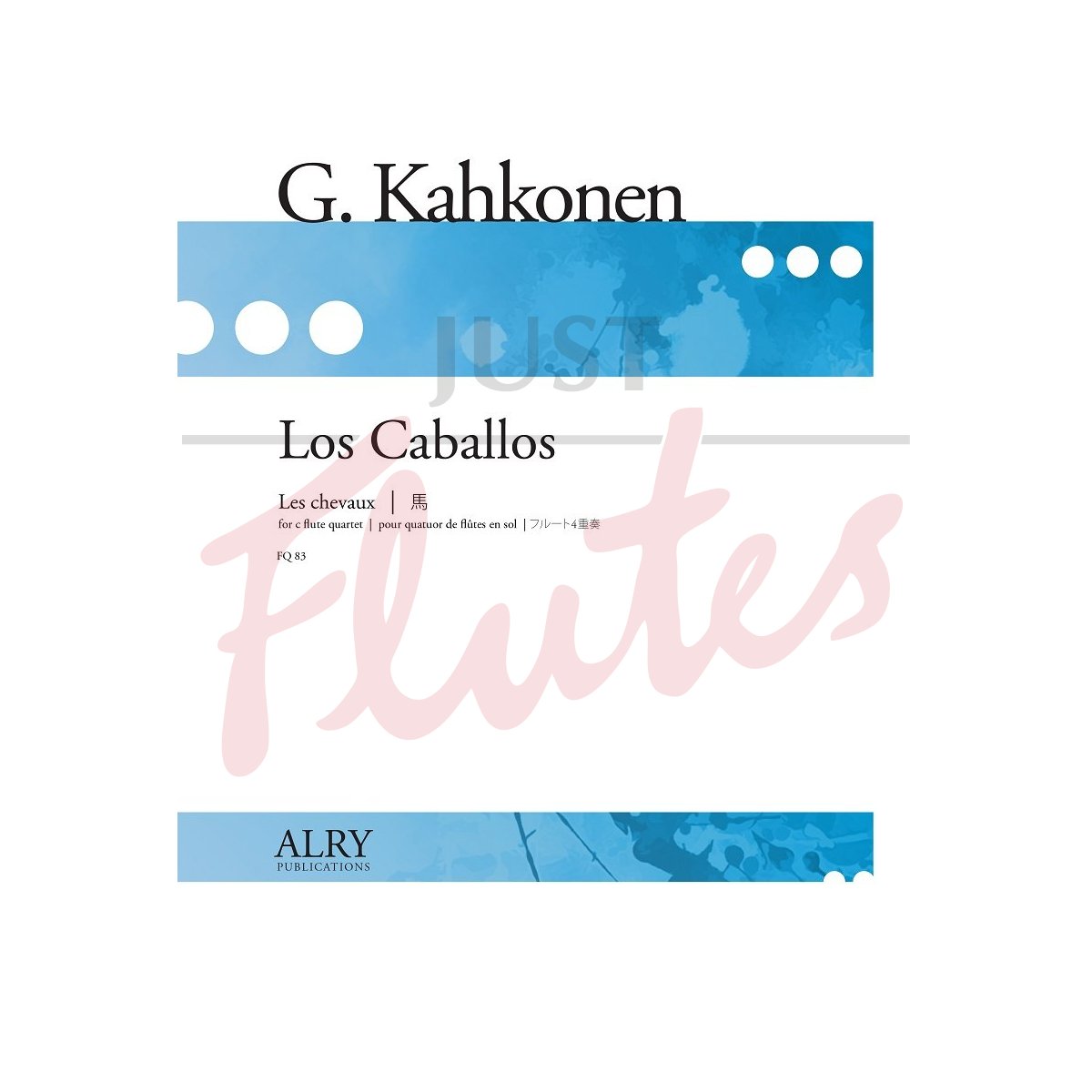 Los Caballos for Flute Quartet