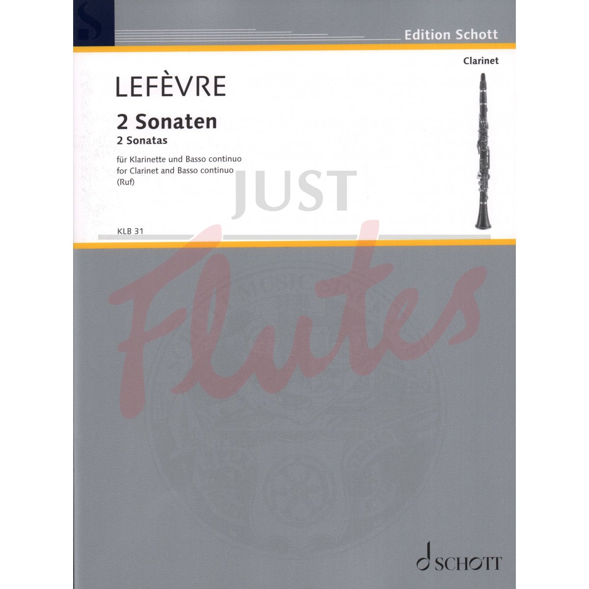 Two Sonatas for Clarinet and Basso Continuo